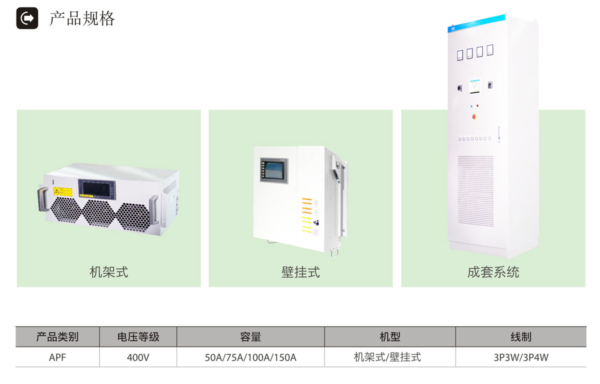 有源濾波裝置APF產(chǎn)品規(guī)格